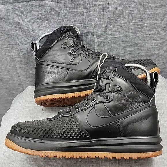 Nike Lunar Force 1 Duckboot Black Boots Retro Waterproof 805899-003 SZ 10 - Picture 6 of 12